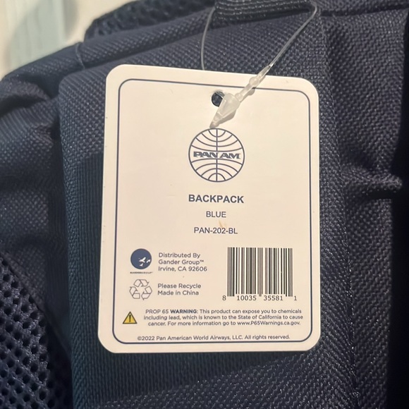 Pan Am Blue Retro Backpack - Picture 8 of 8